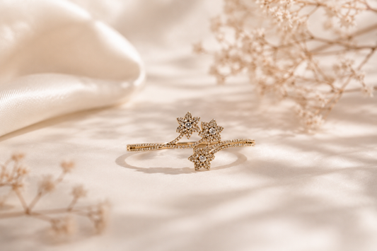 The Seraphina Floral Constellation Bangle