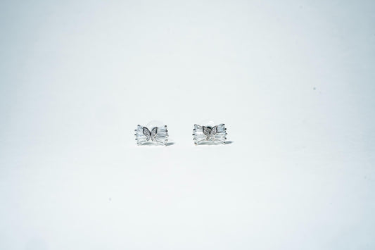 The Ribbon Butterfly Studs – 925 Sterling Silver