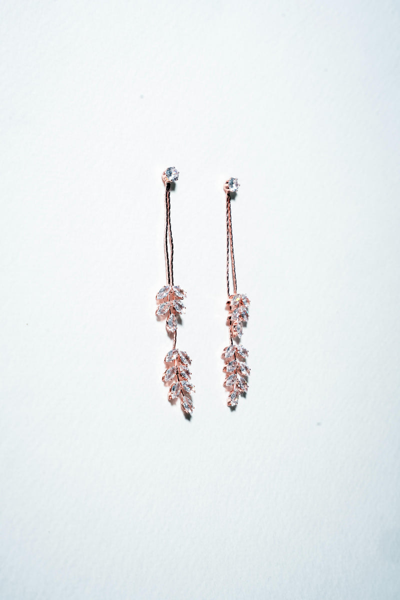 Willow Leaf Branch Drop Earrings