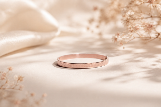Eterna Bloom Rose Gold Plated Bangle