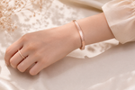 Eterna Bloom Rose Gold Plated Bangle