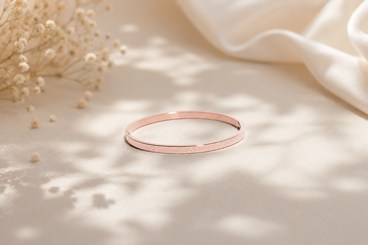 Infinity Grace Rose Gold Plated Bangle
