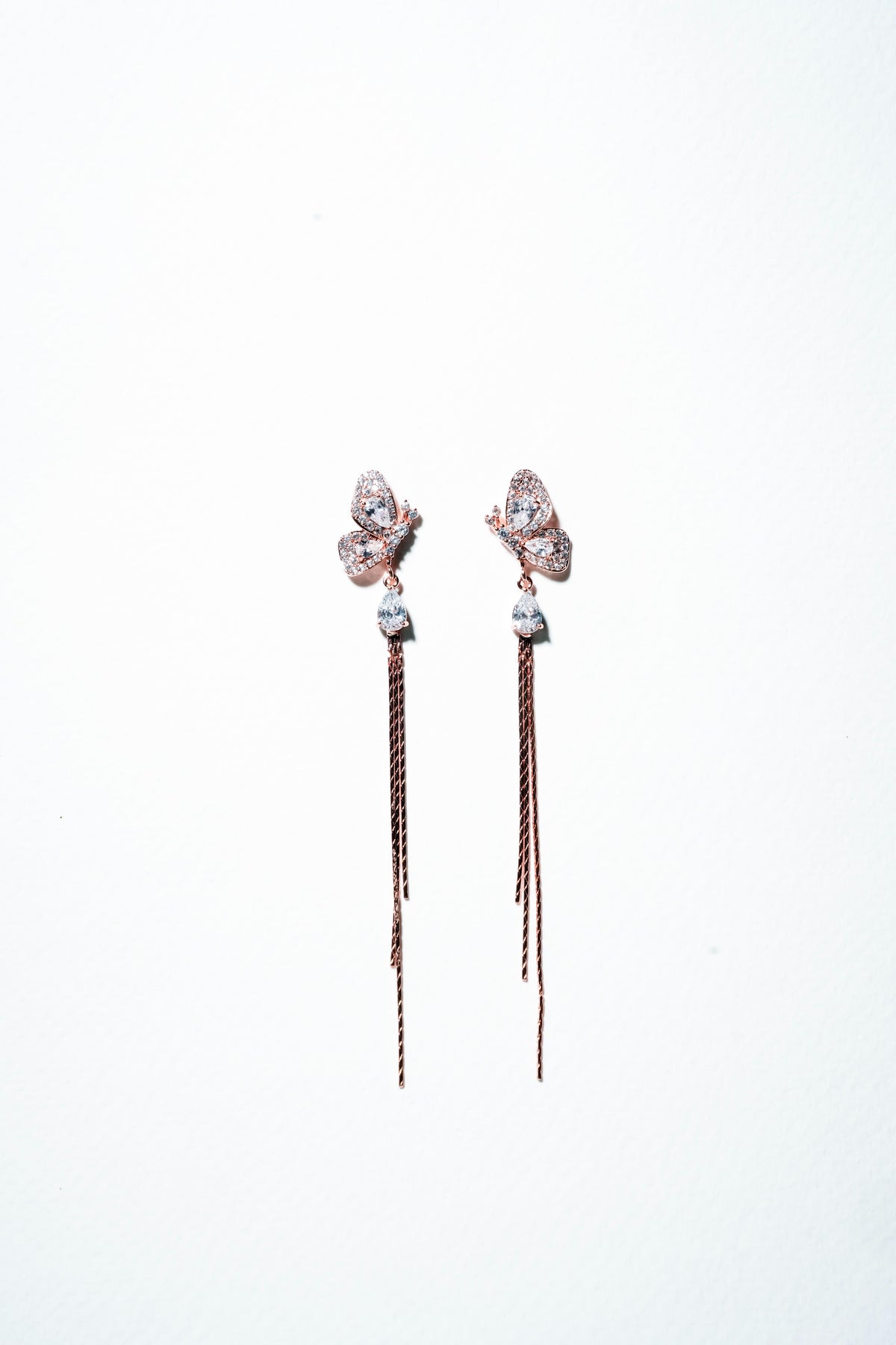 Monarch Wing Fringe Drop Earrings