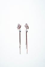 Monarch Wing Fringe Drop Earrings