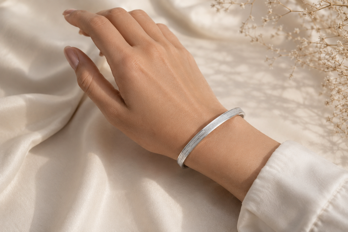 The Infinite Pulse Bangle | Stainless Steel