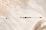 Petals of Grace: Rose Gold-Plated Celestial Link Bracelet