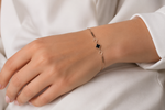 Fortune’s Bloom: Rose Gold-Plated Clover Statement Bracelet