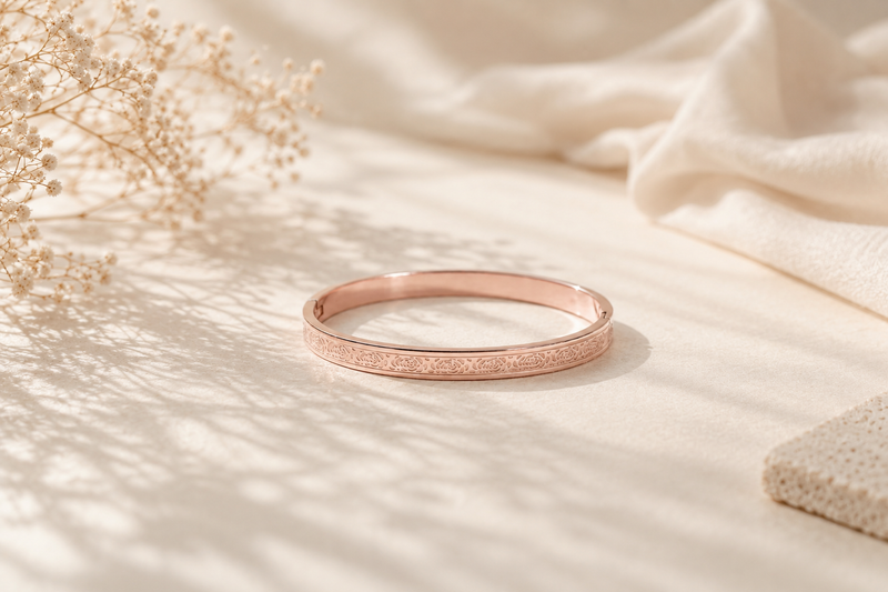 Rose Eternelle Rose Gold Plated Bangle