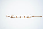 The Dual-Chain Petal & Drop Elegance Bracelet