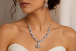 The Serene Bloom Collection: Handcrafted Sterling Silver Ensemble