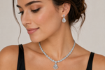 The Celestial Radiance Ensemble: Handcrafted 925 Sterling Silver Set