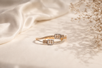 The Symmetry Baguette Luxe Bangle – 18K Gold Plated