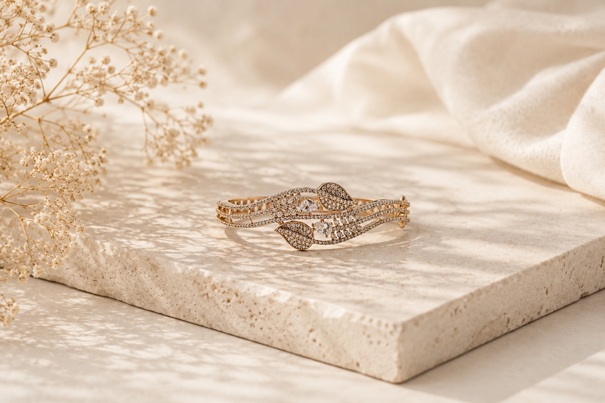 The Infinite Horizon Luxe Bangle – 18K Gold Plated