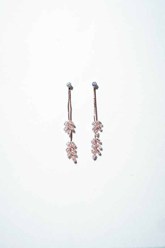 Willow Leaf Branch Drop Earrings