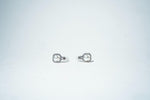The Geometric Pearl Frame Studs – 925 Sterling Silver