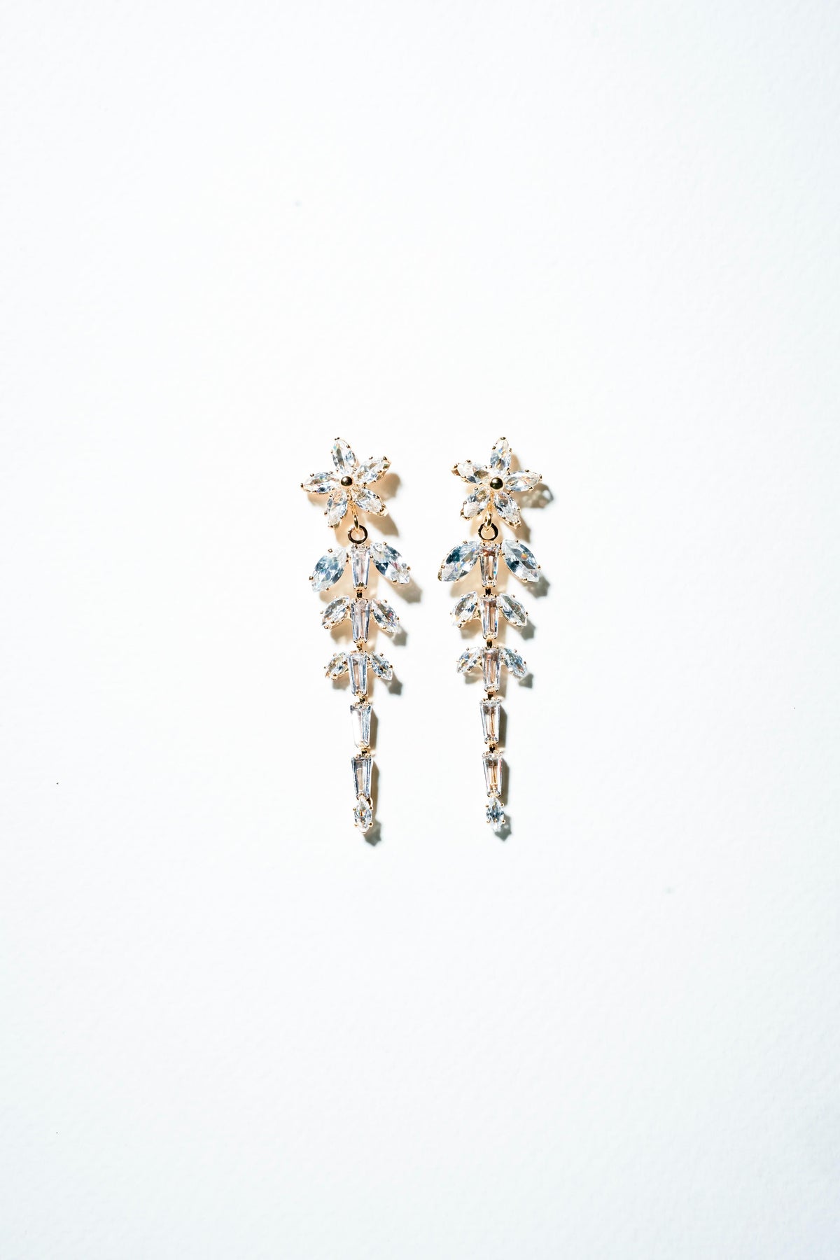 Marquise Ivy Crystal Drop Earrings – 18K Gold Plated