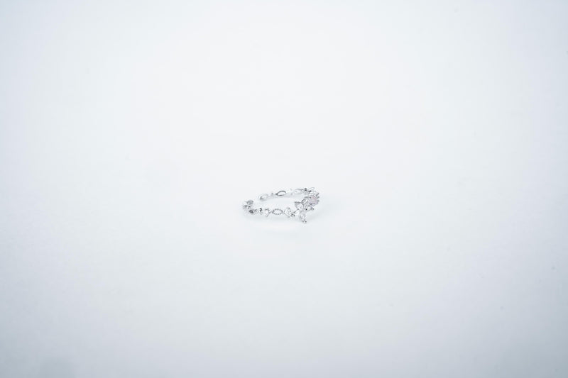 The "Blossom of Serenity" Floral 925 Silver Ring