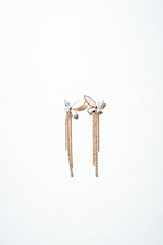 Butterfly Wing Luster Drop Earrings – 18K Gold Plated