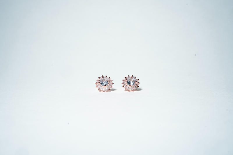 Solstice Baguette Cluster Studs