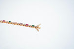 The "Prism Radiance" Multi-Gemstone Tennis Bracelet
