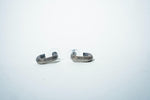 The Pave Bold U-Hoop Earrings – 925 Sterling Silver
