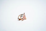 The "Fluttering Trio" Mixed-Metal Butterfly Ring