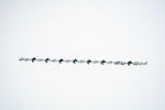 The Verdant Link: Emerald Eternity Bracelet in 925 Silver
