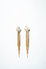 Aurelia Fringe Statement Earrings – 18K Gold Plated
