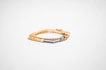 The Sovereign Tiered Pavilion Bangle – 18K Gold Plated