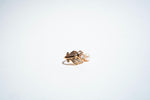 The "Gilded Feather" Pearl & Baguette Statement Ring