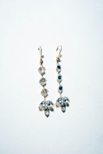 Ethereal Marquise Crystal Cascading Drop Earrings – 18K Gold Plated Luxury