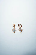 Willow Leaf Huggie Hoops – 18K Gold Plated