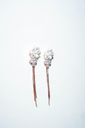 The Primrose Bloom Rose Gold Chain Earrings